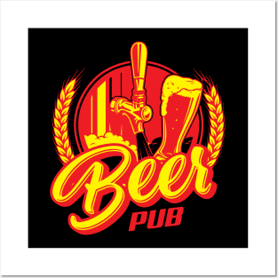 Beer Pub T-Shirt Posters and Art